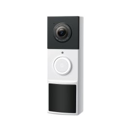 TP-Link Tapo D210 Video Doorbell with Camera, 2K 3MP, Colour Night Vision, Two-Way Audio, AI Detection, 6400 mAh Non-Removable Battery, and Chime