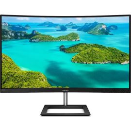 Philips E-Line Curved Monitor Frameless 32 inch 322E1C Full HD 1920 x 1080 75Hz Refresh Rate 4ms Response time AMD FreeSync Technology, 16.7m Color Display, SmartImage Game Black 