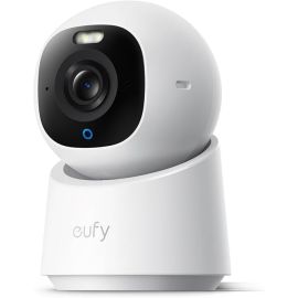 Eufy Indoor Cam E30, 4K UHD Security Camera (Latest Generation), 360° Pan-Tilt, Color Night Vision, AI Detection (Human/Pet/Audio/Crying), Human & Pet Auto Tracking, Works with HomeKit