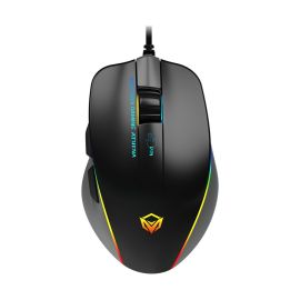 Meetion GM230 Gaming Mouse, 6000 DPI Optical Sensor, Dynamic RGB Backlit, 8 Programmable Buttons, Ergonomic Wired USB, Plug and Play-Black