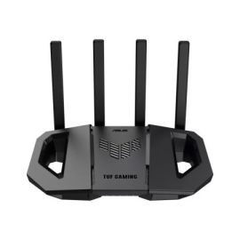 راوتر Asus TUF Gaming BE3600 مزدوج النطاق مع WiFi 7، مزود بمعالج Broadcom SoC لسرعة حسابات فائقة، وتوجيه المنافذ بثلاث خطوات، ودعم Mesh WiFi.