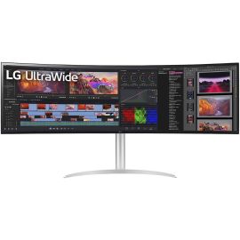 LG UltraWide Curved Monitor 49 Inch 49WQ95C Dual QHD 5120 x1440 144Hz Refresh Rate 5ms Response Time Display HDR HDMI