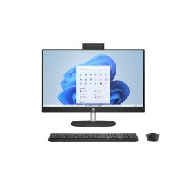 HP 24-cr0053ne All-in-One Intel Core i3-1315U Processor 8GB RAM 512GB SSD Storage Intel Graphic 23.8 inch FHD Display English Arabic Keyboard Jet black Operating System (Windows 11 Modified)