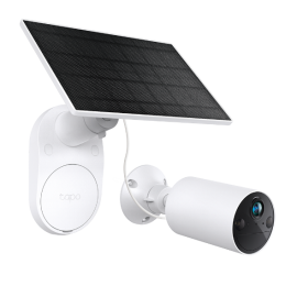 TP-Link Tapo C410 Kit Solar-Powered Security Camera Kit, 2K Wireless Battery Camera with Solar Panel Base, Spotlight Color Night Vision, Smart Person Detection