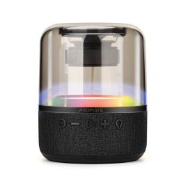 Promate 10W True Wireless Portable LED Speaker with 360-Degree HD Sound, Light Show, 6H Playtime, 3.5mm Audio Jack, USB Port and TF Card Slot