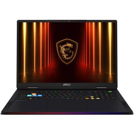 MSI Raider A18 HX A9WIG Gaming Laptop AMD Ryzen 9 9955HX3D Processor 64GB RAM 2TB SSD Storage GeForce RTX 5080 16GB Graphics 18 inch UHD+ Display English Arabic Keyboard Black Operating System Windows 11 Home