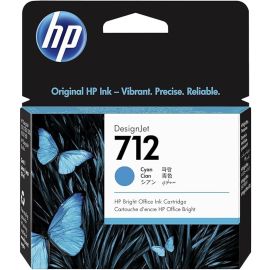 HP 712 29-ml Cyan DesignJet Ink Cartridge 3ED67A