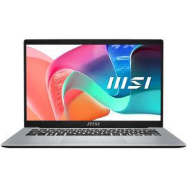 MSI Modern 14 F13MG Laptop Intel Core i5-1335U Processor 8GB RAM 512GB SSD Storage Intel Graphics 14 inch FHD IPS Display English Arabic Keyboard Silver Operating System Windows 11