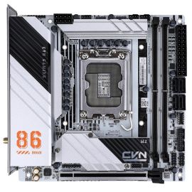 Colorful CVN B860I Gaming Frozen V20 Mini-ITX Motherboard (LGA1851, Intel B860, DDR5 up to 96GB, PCIe 5.0 x16, 2× M.2 [PCIe 5.0 + 4.0], Wi-Fi 6E AX211, 2.5GbE, USB-C 20Gbps) — CVN Frozen White