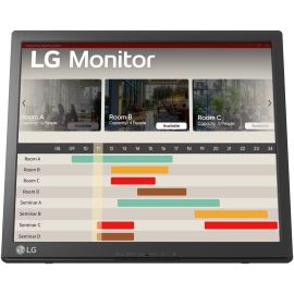 LG Touch Monitor 17 inch TN Display 1280 x 1024 75Hz Refresh Rate 5ms Response Time Anti-Glare Treatment, 16.7m Color Support, Built-In Power Type, Black 
