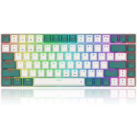 Redragon K678WG-RGB-PRO 82-Key 3-Mode RGB Mechanical Keyboard – Wired / 2.4 GHz / Bluetooth, Hot-Swap, RGB Lighting, 82-Key Layout