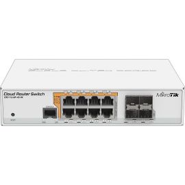 MikroTik 8-Port PoE Gigabit Ethernet Switch with 4 SFP Ports, Indoor, 128MB RAM CRS112-8P-4S-IN