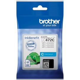Brother Genuine LC472C Cyan Ink Cartridge – Prints Up to 550 Pages