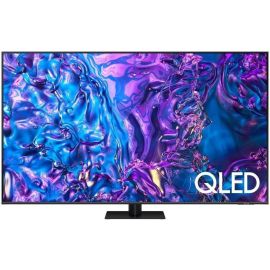 سامسونج بشاشة QLED مقاس 85 بوصة Q70D مع تقنية Quantum Dot وترقية الذكاء الاصطناعي إلى دقة 4K، نظام تشغيل سامسونج Tizen، تقنية Motion Xcelerator، اللون الرمادي التيتانيومي.