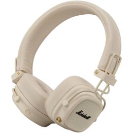 Marshall Major V Foldable Bluetooth Wireless Headphones with 100+ Hours of Playtime-Cream