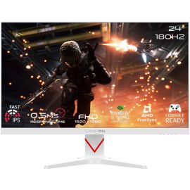 Gameon Dominator Series Gaming Monitor 24 inch GOAM24FHD180IPS FHD IPS Display 1920 x 1080 180Hz Refresh Rate 0.5ms MPRT Fast Response Time FreeSync/G-Sync HDMI 2.1 Speakers