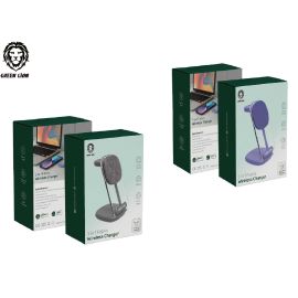 Green Lion 3 in 1 Fabric Wireless Charger 15W