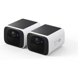 eufy Security SoloCam S220 2-Camera Pack – Solar-Powered Wireless Outdoor Security Cameras with 2K Resolution, 2.4 GHz Wi-Fi, Continuous Power, No Monthly Fees