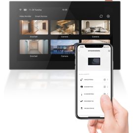 Ezviz SD7 7-Inch Wireless Touch Screen Monitor, Indoor Display, Portable, Live View & Playback, Works with 30 Cameras/Doorbells, Wire-Free Colour Display