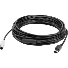 Logitech GROUP 10m Extended Cable – High-Quality Mini-DIN6 Video Conferencing Extension for Large Meeting Rooms and Professional Collaboration Systems