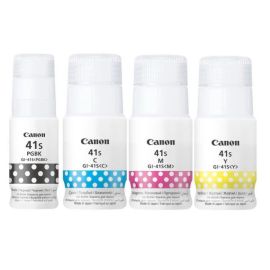 Canon GI-41 Full set Ink Bottles ( Black, Cyan, Yellow, Magenta ), 70 ml, Prints Up to 7,700 Pages