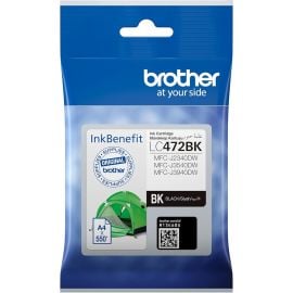 Brother Genuine LC472BK Black Ink Cartridge – Prints Up to 550 Pages