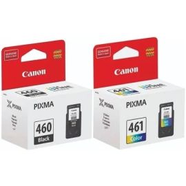 حزمة كومبو خراطيش الحبر الأصلية من كانون PG-460 باللون الأسود و CL-461 بالألوان المتعددة