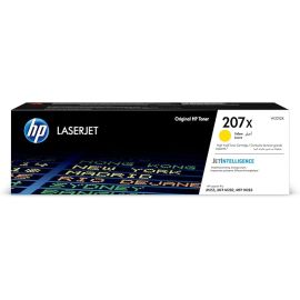 خرطوشة حبر ليزر أصلية من HP 207X عالية السعة باللون الأصفر (W2212X)