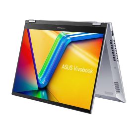 Asus Vivobook S14 13 Generation Intel Core i9-13900H Processor 16GB DDR4 Ram 1TB SSD Storage 14 Inch Touch-Display and Flip Intel Iris Xe Graphics Operating System Win 11 Home Silver English Arabic Keyboard with STYLUS PEN