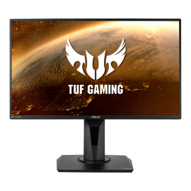 شاشة Asus TUF للألعاب VG259QM – 24.5 بوصة عالية الدقة بالكامل، سريعة IPS، قابلة لزيادة سرعة التشغيل 280 هرتز (أعلى من 240 هرتز 144 هرتز) 1 مللي ثانية (GTG) مزامنة ضبابية منخفضة للغاية للحركة، شاشة متوافقة مع G-SYNC، HDR 400