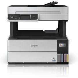 Epson EcoTank L6490 All-in-One Printer – Black/Grey | PrecisionCore, Duplex, Fax, Scan, Copy | 17 ppm Mono / 9.5 ppm Color | 250-Sheet Tray, 35-Sheet ADF | Wi-Fi, Ethernet, Mobile Printing | High Page Yield (13,300 Black / 5,200 Color) | Low-Cost Ink Syst