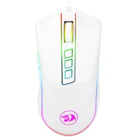 ماوس ألعاب سلكي Redragon Cobra M711W‑1 RGB - PixArt PMW3325، بدقة 10000 نقطة في البوصة، و7 أزرار قابلة للبرمجة، وتردد 1000 هرتز، ومنفذ USB، وكابل مضفر