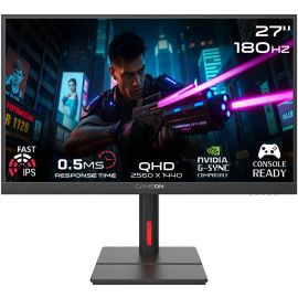 GAMEON Midnight Signature Series Gaming Monitor 27 inch QHD Fast IPS 2560 x 1440 180Hz Refresh Rate 0.5ms Response Time AMD FreeSync & NVIDIA G-Sync Technology, Black