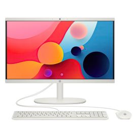 HP 22-dg0012nh All-in-One Desktop Intel Core i3-N300 Processor 8GB RAM 512GB SSD Storage Intel Graphics 21.5 inch FHD Display English Keyboard Cashmere White Operating System (Windows 11 Modified)