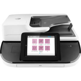 HP Digital Sender Flow 8500 fn2 Document Capture Workstation Scanner 600 ppi resolution 100 ppm Print Speed 10,000 pages 150 sheets LCD Display