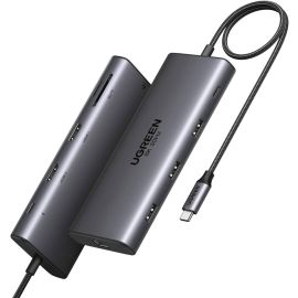 UGREEN Revodok Pro 210 10-in-1 USB-C Docking Station – Dual 4K Display, 100 W PD, 5 Gbps Data, Gigabit Ethernet