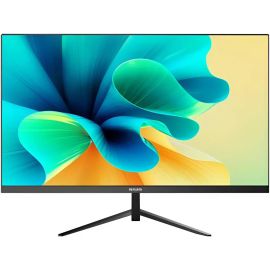 شاشة Aiwa MF240E-V FHD VA مسطحة ونحيفة مقاس 24 بوصة، بدقة 1920 × 1080، ومعدل تحديث 75 هرتز، ووقت استجابة 5 مللي ثانية (OD)، وتقنية Free-Sync، باللون الأسود