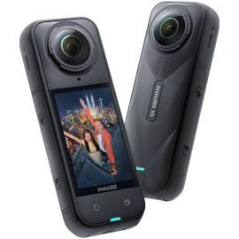 Insta360 X5 Action Camera F2.0 Lens Aperture 6mm Focal Length 8K30fps 360° Video with Dual 1/1.28" Sensors FlowState Stabilization + 360° Horizon Lock