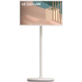 LG StanbyME Movable Smart Screen 27 inch 27ART10AKPL FHD LCD 1920 x 1080 60Hz Native Refresh Rate 4ms Response Time a7 Gen4 Processor, ThinkQ AI Technology, Full Web Browser, Wi-Fi & Bluetooth Connectivity Beige