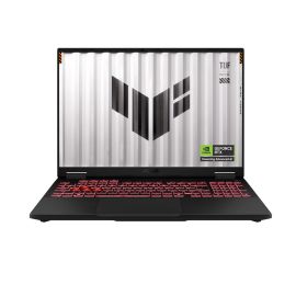 ابتوب الألعاب Asus TUF A16 FA608PM-9161W – معالج AMD Ryzen 9 8940HX، ذاكرة RAM بسعة 16 جيجابايت، تخزين SSD بسعة 1 تيرابايت، كرت شاشة NVIDIA RTX 5060 بسعة 8 جيجابايت، شاشة WUXGA مقاس 16 بوصة، لوحة مفاتيح إنجليزية وعربية، اللون Jaeger Grey، نظام التشغيل Win