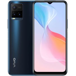 هاتف Vivo Y21 ثنائي الشريحة 4 جيجابايت ذاكرة عشوائية 64 جيجابايت تخزين 4G LTE - باللون الأزرق المعدني