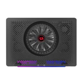 Redragon GCP500 Ivy RGB 5-Fan Laptop Cooling Pad – Fits 12″–17.3″ Laptops, Adjustable Height, 2× USB Ports, RGB Lighting & Fan Speed Control