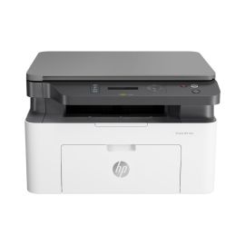 طابعه اتش بي ليزر MFP 135w - الطباعة والنسخ والمسح الضوئي - ما يصل إلى 20 صفحة في الدقيقة - أبيض (4ZB83A)