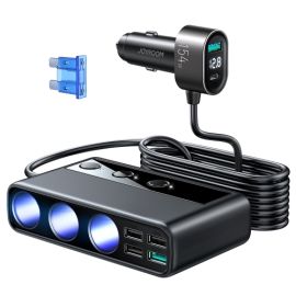Joyroom-CL06 154W Car cigarette lighter adapter with three sockets + 6 ports
