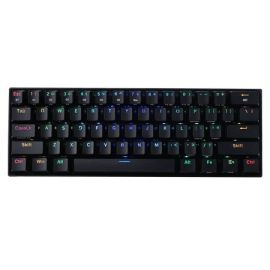 Redragon K530-YL&WT&GY-RGB-PRO Draconic Pro 60% Wireless RGB Mechanical Keyboard, 61 Keys, Hot-Swappable, Tri-Mode Connectivity (Bluetooth 5.0 / 2.4GHz / USB-C), 1600mAh Battery, Brown Switches, Compact Design