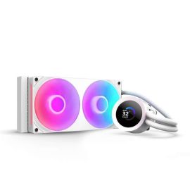 NZXT Kraken Plus 240 RGB V2 White Cooler  Speed 500 - 2,400 ± 250 RPM per fan Airflow 75.05 CFM per fan