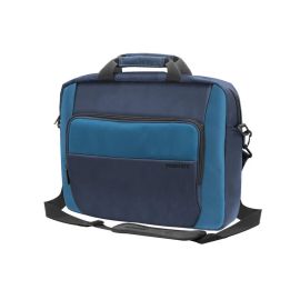 Promate Limber-MB Blue-Black Messenger Keyboard Bag – 15.6" Padded Laptop Compartment, Water-Resistant, Multi-Pocket, Padded Strap