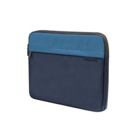 Promate Limber-SB Blue-Black Protective Sleeve – 13″ Lightweight, Water-Resistant Laptop & Tablet Protective Sleeve with Front Pocket