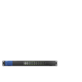 محول لينكسيس جيجابت PoE+ المكتبي بـ 24 منفذ – موديل LGS124P