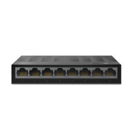 TP-LINK LS1008G محول مكتبي بـ 8 منافذ RJ45 بسرعة 10/100/1000 ميجابت في الثانية، يدعم التفاوض التلقائي وتقنية Auto-MDI/MDIX